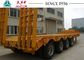 Heavy Duty 40FT Low Bed Trailer 150 Tons Big Payloads For Carrying Containers
