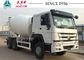 HOWO Truck Mounted Concrete Mixers , Ready Mix Cement Trucks 8 CBM Capacity