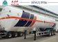 Durable 3 Axle LNG Tank Trailer Vacuum Insulation Type 30-60 M³ Capacity