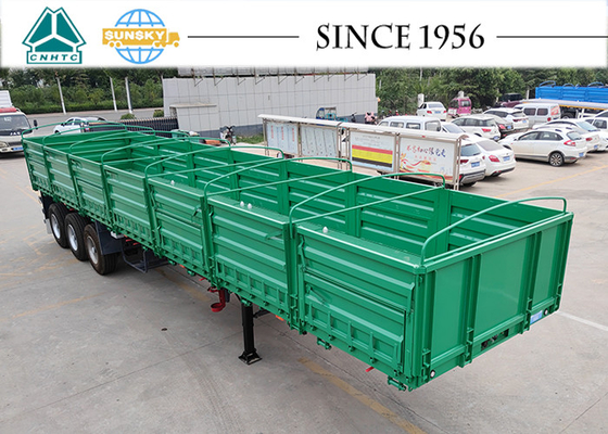 30 Tonne Triaxle Trailers 30 Ton Tri-Axle Trailer Cargo Fence Semi Trailer