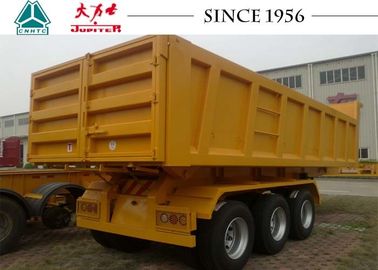 27 CBM 3 Axles Heavy Duty Tipper Trailer For Kenya Container Transport