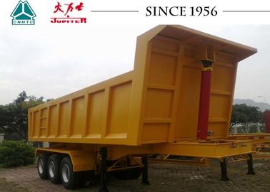 27 CBM 3 Axles Heavy Duty Tipper Trailer For Kenya Container Transport